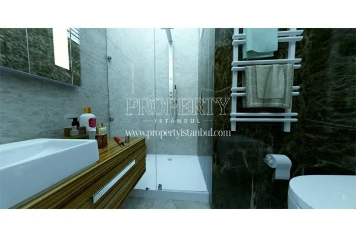 A bathroom in Goztepe Park