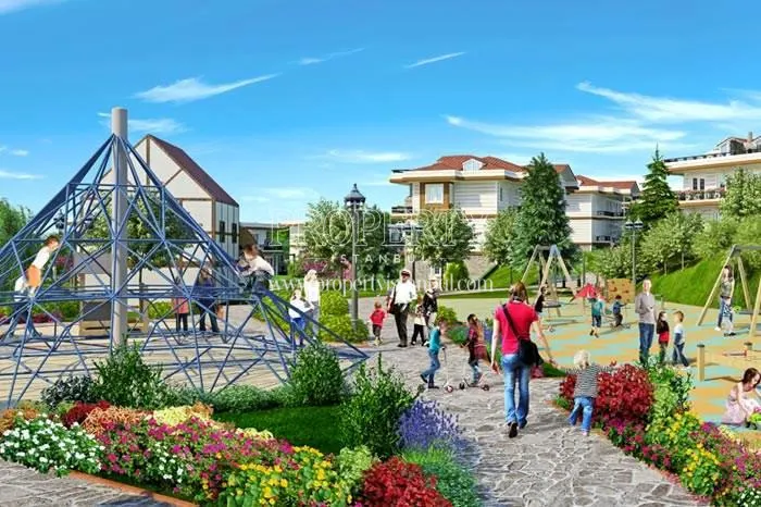 The playground for children in Green Village Sile 2