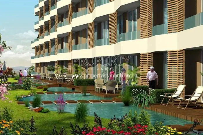 The artificial lake in Greenlife Residence