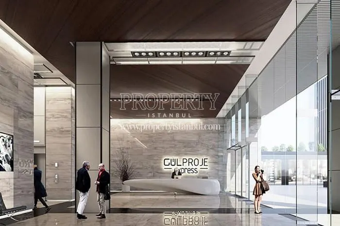 The reception of the Gul Proje Express building