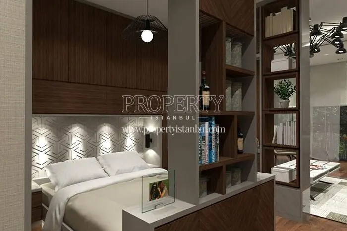 Sample apartment's bedroom in Gul Proje Express
