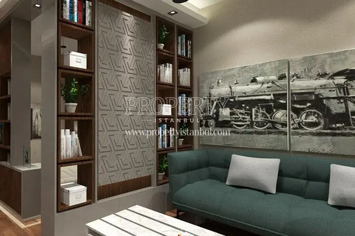One of the living rooms in Gul Proje Express