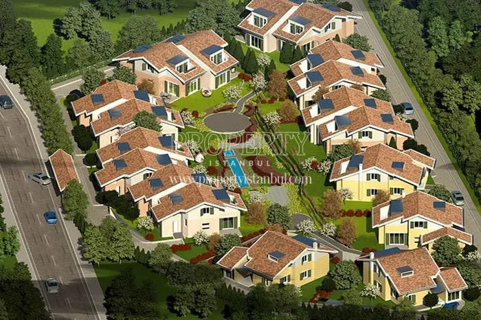 Gulnar Koru Evleri compound view from above