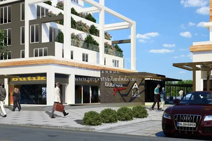 The entrance of the Gulpark Yasam Evleri complex