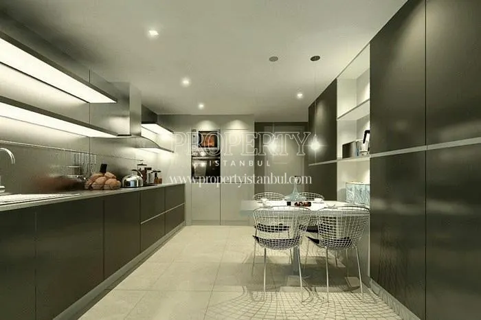 One of the kitchens in Gulpark Yuvam