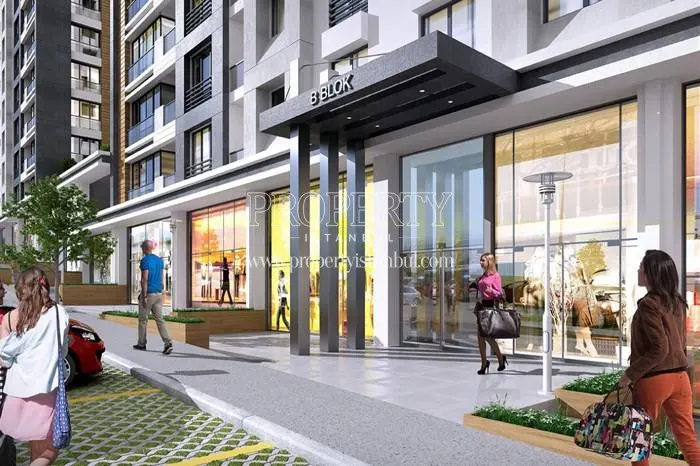 The entrance of one of the blocks in Gulpark Yuvam