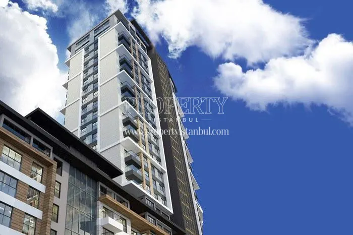 One of the buildings of Gunes Tepe Istanbul