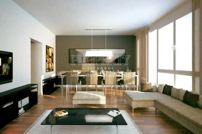One of the living rooms in Gunesli Konutlar
