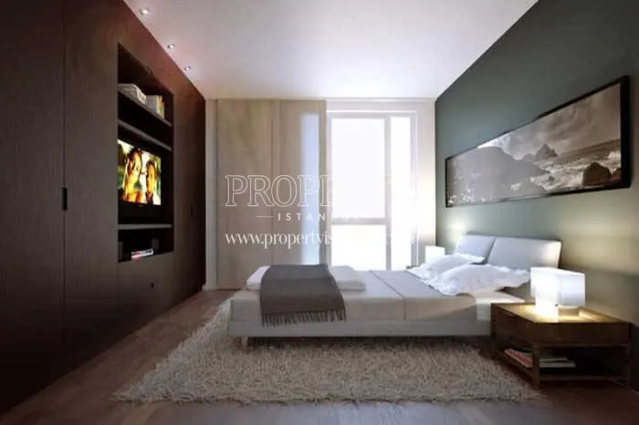 One of the bedrooms in Gunesli Konutlar