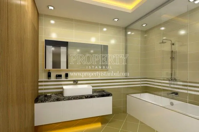 One of the bathrooms in Gunvadi Evleri