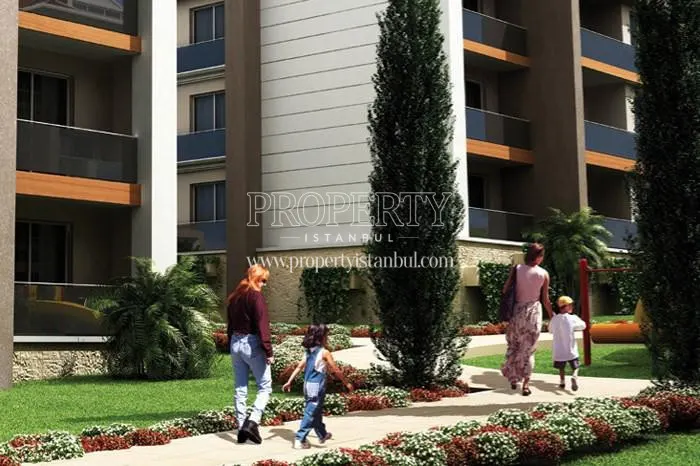 The walking track in Guzel Bahce Buyukcekmece