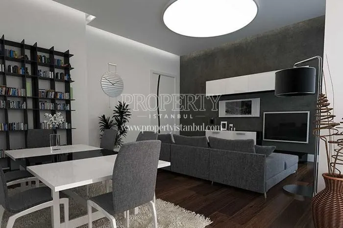 One of the living rooms in Halic Rezidans