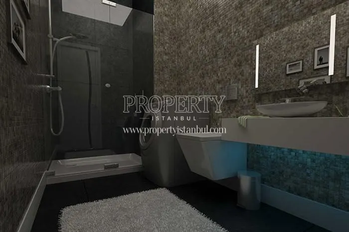 One of the bathrooms in Halic Rezidans