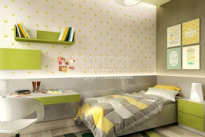 One of the bedrooms in Hasbahce Evleri