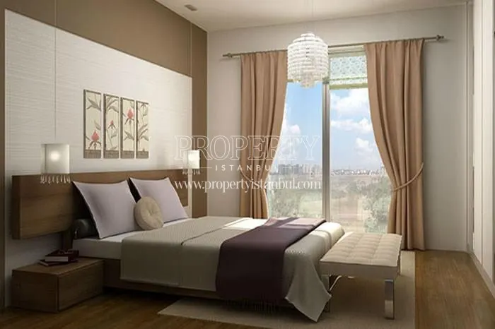 One of the master bedrooms in Hayat Park Istanbul