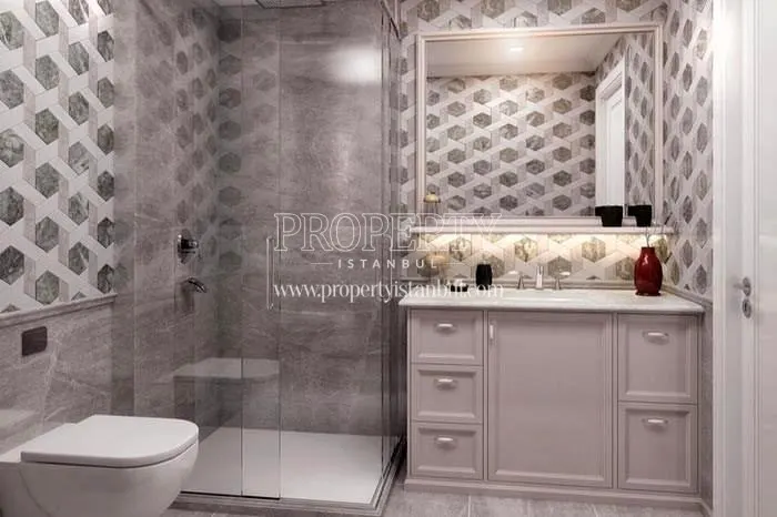 White bathroom in Hayat Residence