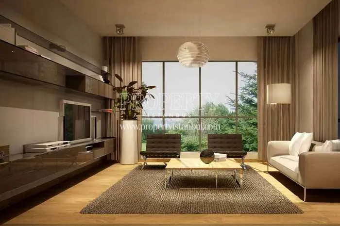 One of the living rooms in Helenium Garden