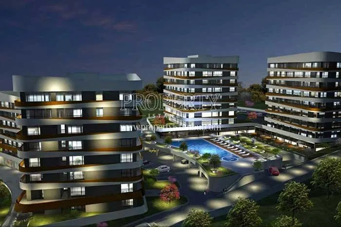 Helenium Garden compound at night