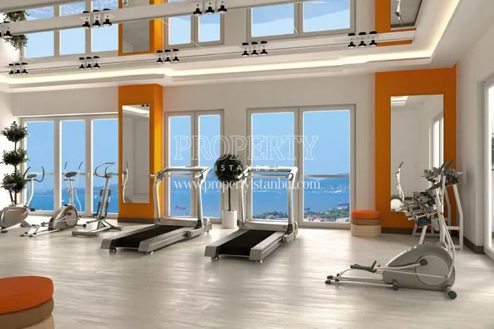 Gym facing the sea in Hill Kartal