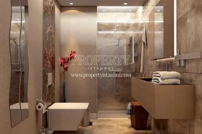 Elegantly designed bathroom in Hill Kartal
