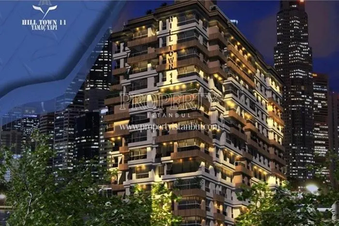 Hill Town 11 Residence building view at night