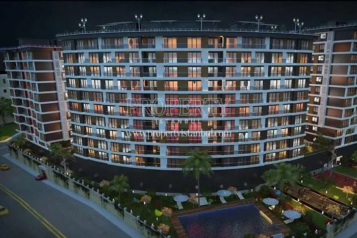 Hisar Panorama homes at night