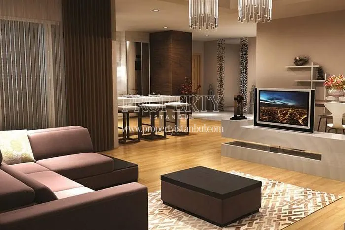 Spacious living room in Hitit Business Residence