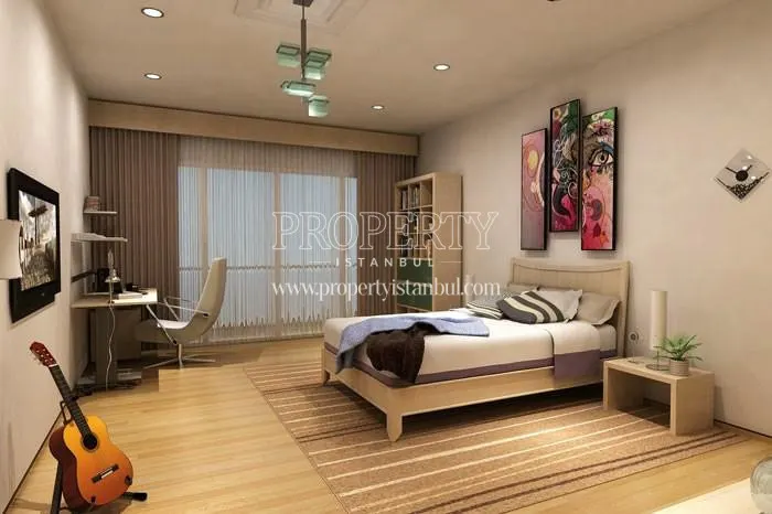 One of the bedrooms in Hitit Business Residence
