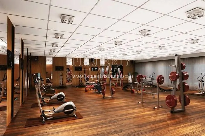 The gym in Hitit Business Residence