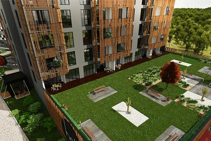 The verdant garden of Hol Park