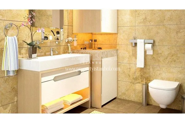 One of the washrooms in Huzur Park Pendik