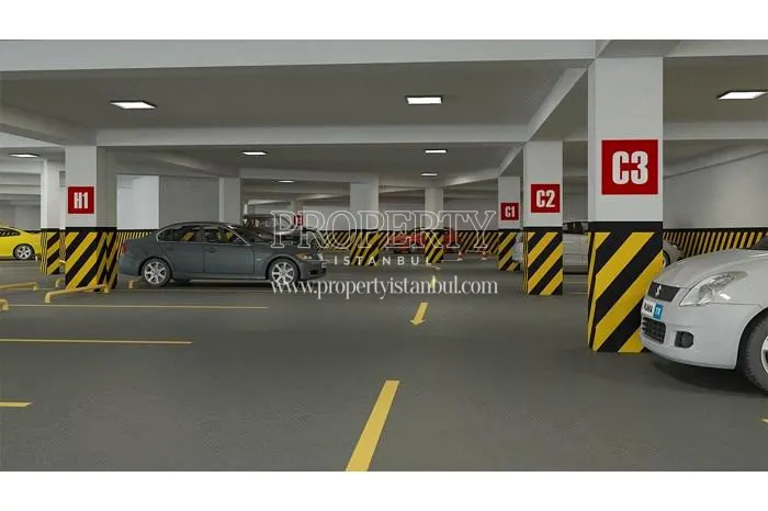 Parking garage in Huzur Park Pendik