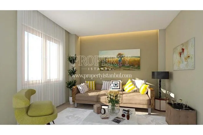 One of the living rooms in Huzur Park Pendik