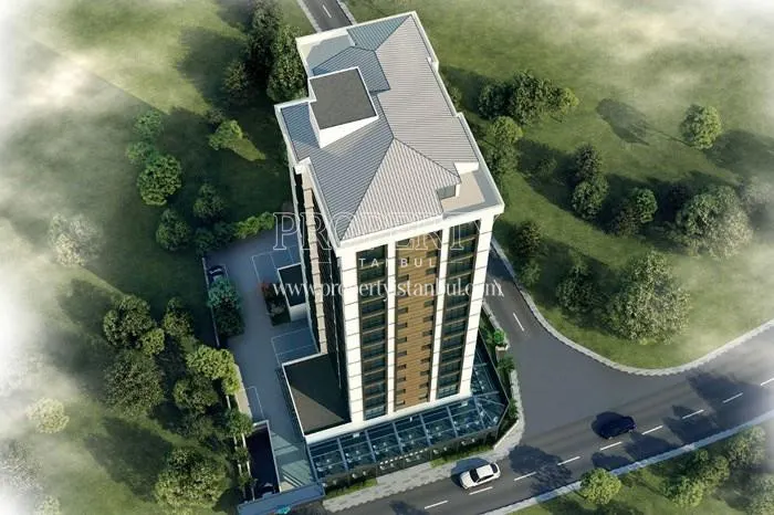 Huzurlu Marmara Bostanci building from above