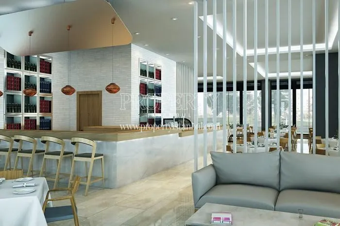 The cafe in the Huzurlu Marmara Bostanci complex