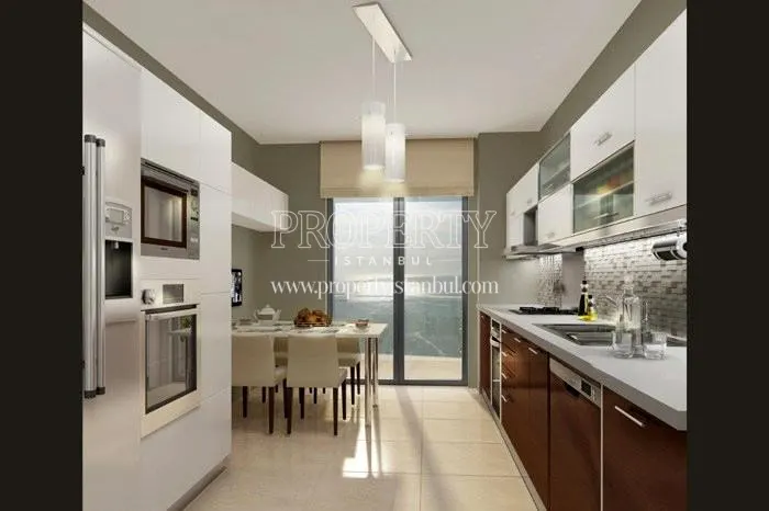One of the kitchens in Huzzak Tower Elegance
