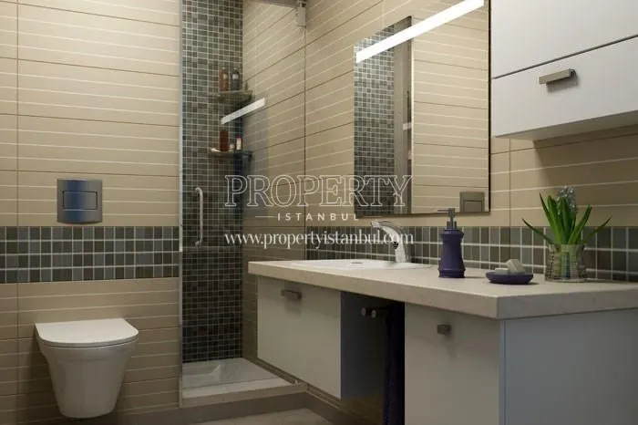 One of the bathrooms in Huzzak Tower Plus