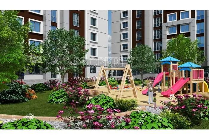 The playground for children in the Ideal Evler compound