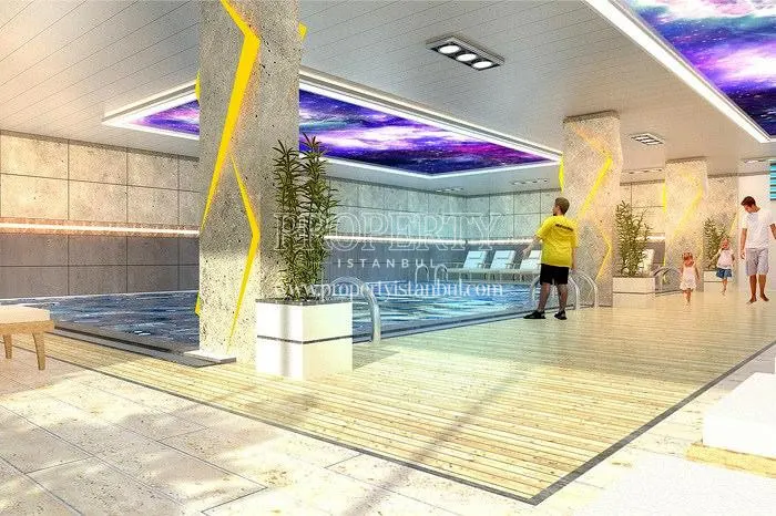 The indoor swimming pool in Ilgin Sancaktepe Konaklari
