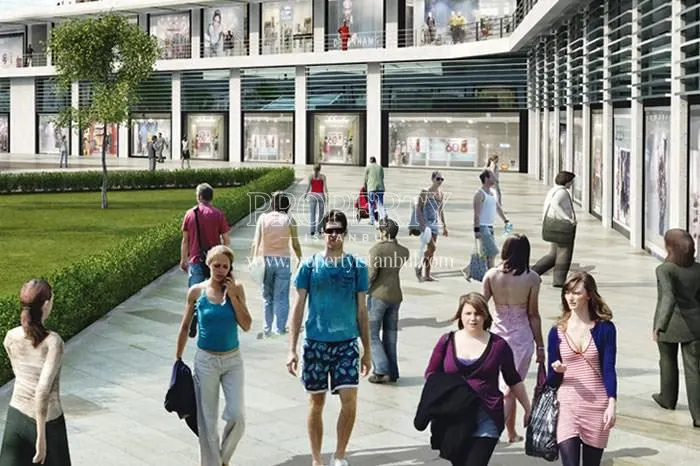 The shopping center in Innovia Ispartakule