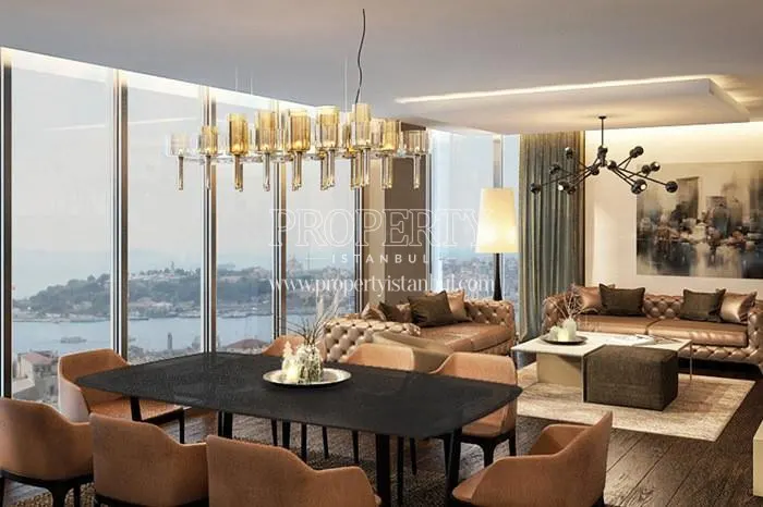 The spacious living room in Isin Residence