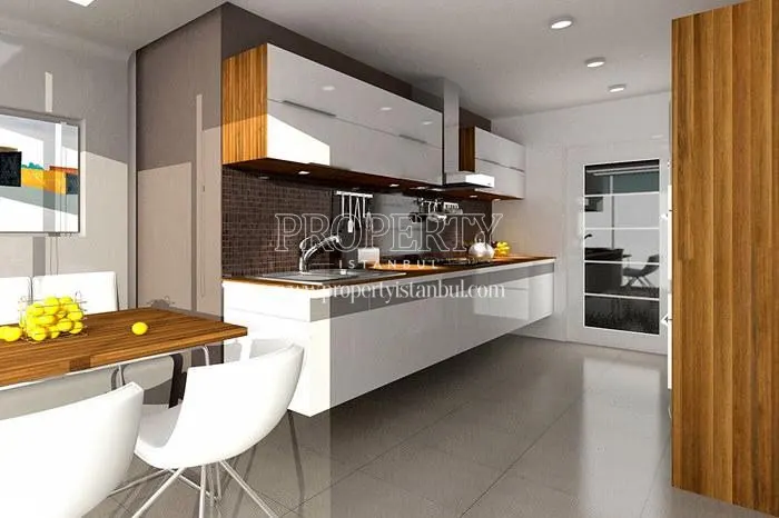 One of the kitchens in Isin Residence