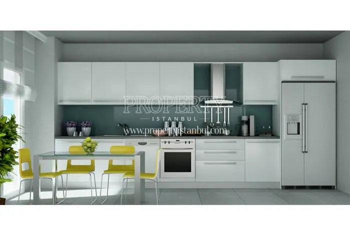 White kitchen in Isis Park
