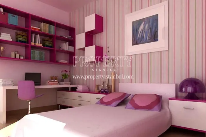 Pink bedroom for girls in Isis Park