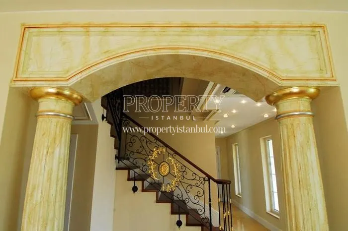 The stairs of the villa in Ispanyol Evleri