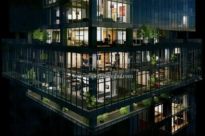 Istanbloom tower at night