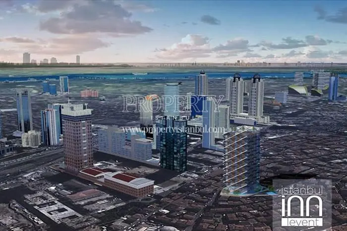 Istanbul INN Levent project with the other towers