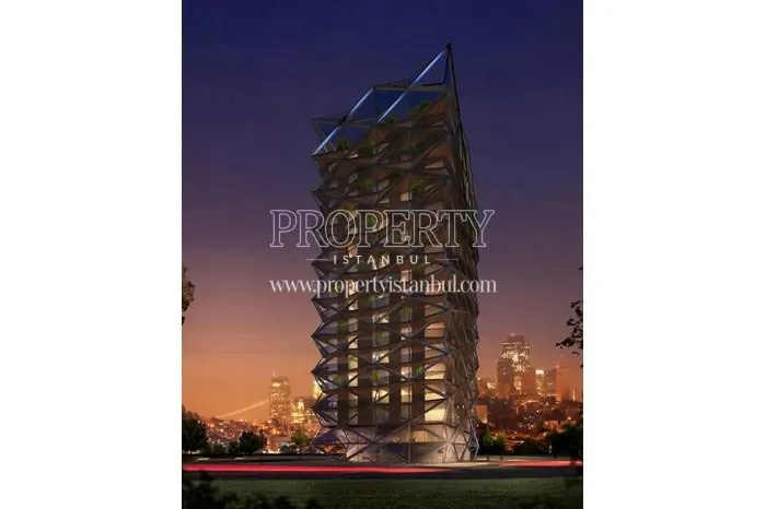 The modern design of Istanbul INN Levent building