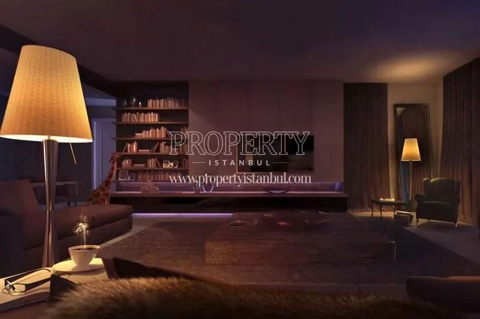 A dark living room in Istanbul INN Levent
