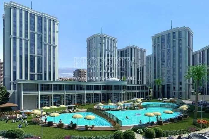 The landscape areas of Istanbul Prestij Park